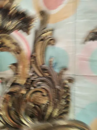 Lámpara  candelabro de latón vintage antigua