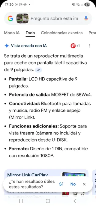 Pantalla Multimedia Coche 9 HD LCD