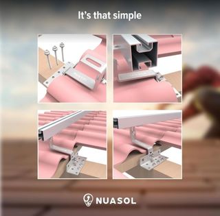 NuaFix 10 ganchos de tejado para sistemas FV