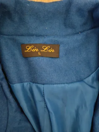Chaqueta Lin Lin Militar Azul Eléctrico Talla L