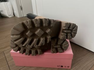 Botas Alma en Pena Piel Beige/Marrón