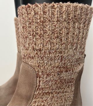 Botas Alma en Pena Piel Beige/Marrón