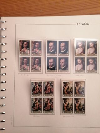 ÁLBUM SELLOS ESPAÑA AÑOS 1970 A 1974**MNH. BLOQUE