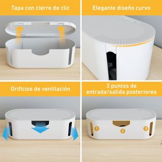 D-Line EU/CTUSMLW/SW Caja Organizadora de Cables,