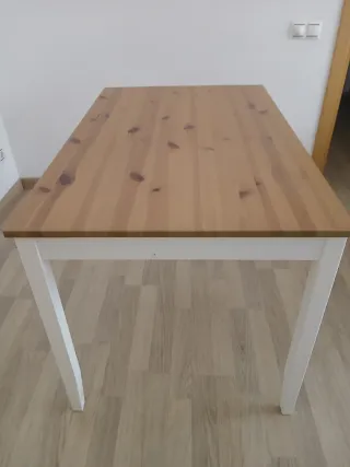 Mesa de cocina/comedor madera y metal