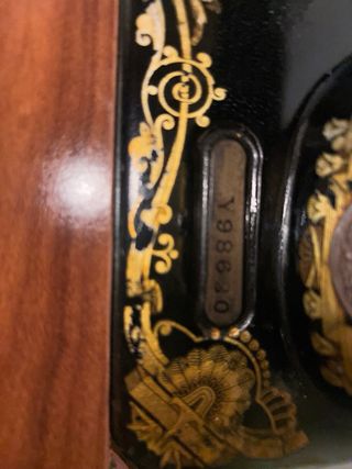 Máquina de coser Singer 15K Antigua 1929