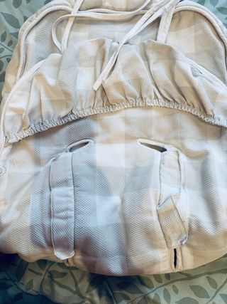 Saco para silla de bebé a cuadros