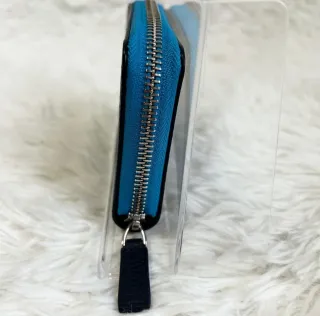 Monedero Montblanc Piel Azul/Negro