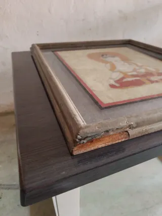 Cuadro budista papel madera