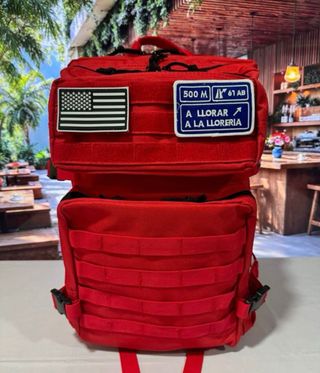Mochila Táctica Roja 50L