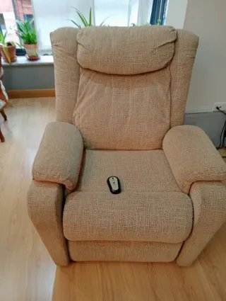 Sillón eléctrico regulable y partes desmontables