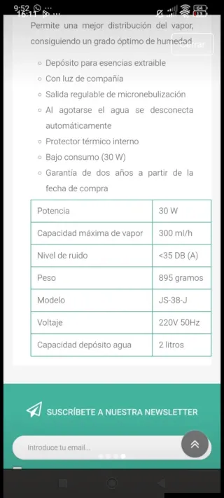 Humidificador Ultrasónico Mediflower Nuevo