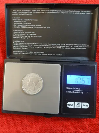 50 Francos Bélgica 1934 Plata 835