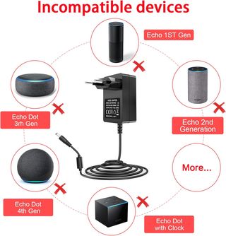 Gonine 30W Cable Adaptador de Corriente para Alexa