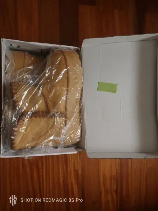 Botas beige con plataforma