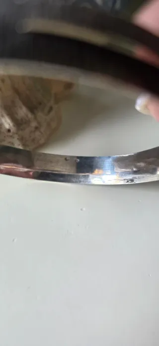 Brazalete de plata vintage minimal