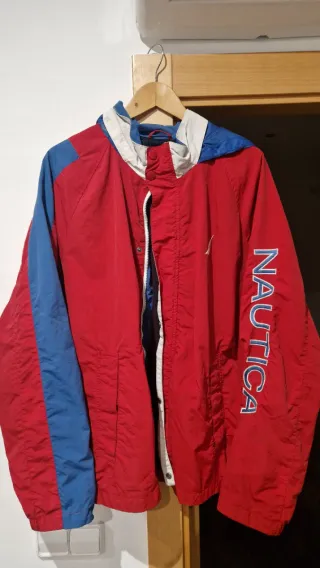 Chaqueta Nautica Roja y Azul