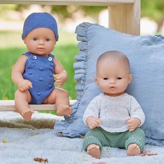 Miniland - Muñeco bebé 32cm con rasgos étnicos y s