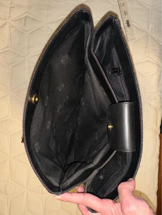 Bolso Loewe Tela Estampado Negro