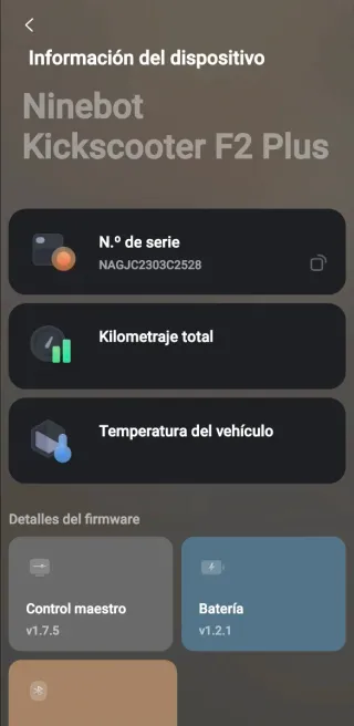 Patinete Ninebot Kickscooter F2 Plus nuevo