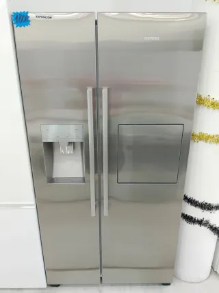 Frigorífico americano Siemens gris