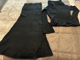 Conjunto Falda y Jersey Negro