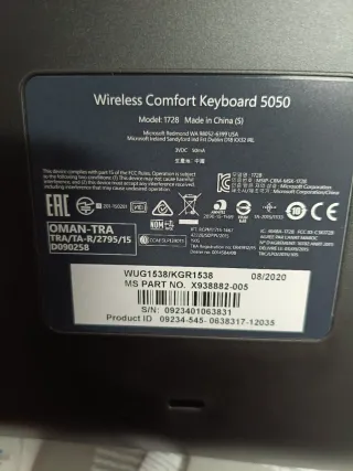 Microsoft – Wireless Comfort Desktop 5050 Alemán