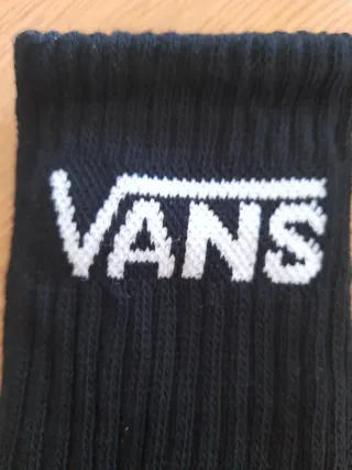 Calcetines Vans Crew Negros Talla de 36.5 a 41
