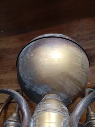 Lámpara de latón estilo holandés