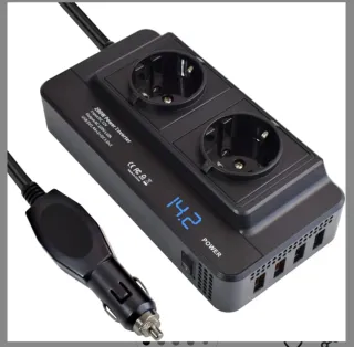 Inversor 200W Mechero Coche 12V a 220V