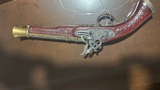 Réplica pistola antigua decorativa