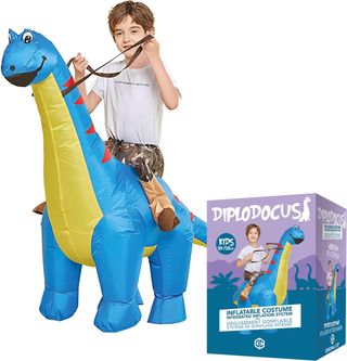 AirSuit® Disfraz Inflable de Tiburón Rosa para Niñ