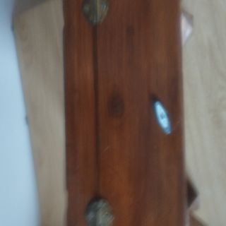 Joyero antiguo madera y terciopelo