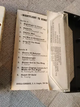 Casete Boney M Nightflight to Venus