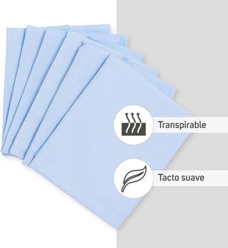 Pack 6 Sábanas Bajeras Guardería 100 % Algodón 52