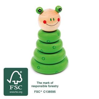 Pirámide Educativa Rana Madera Infantil +18 Meses