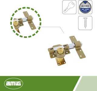 Amig - Cerrojo de Sobreponer con Cilindro Redondo