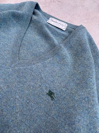 Jersey Burberry Vintage Logo Bordado Verde