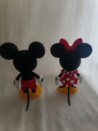 Figuras Mickey y Minnie Mouse