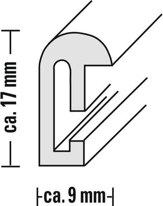 Hama Marco de Fotos Sevilla, 20 x 28 cm, Color Bla