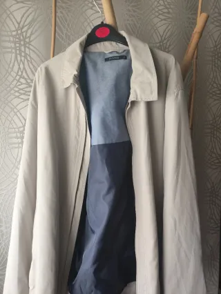 Chaqueta Dunnes Talla M Beige y Azul