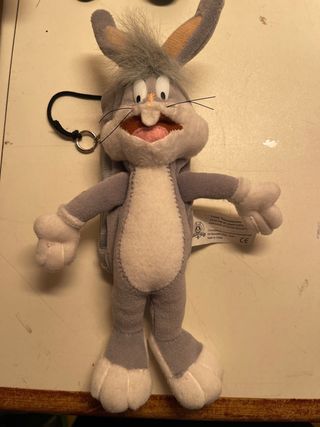 Peluche Bugs Bunny con tasca porta tutto