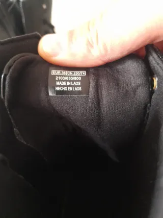 Botas Zara negras con cordones