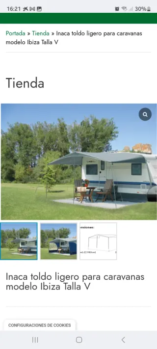 Toldo INACA Denia V-975