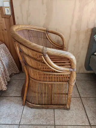Butaca de mimbre