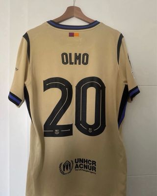 Camiseta FC Barcelona Beige Negra