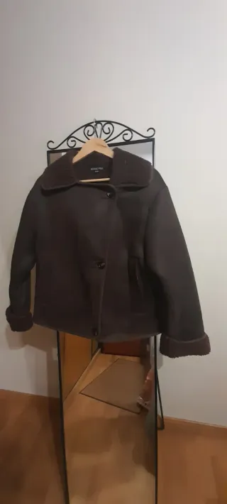 Chaqueta doble faz marrón