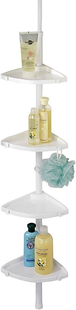 WENKO Rinconera para ducha telescópica Compact bla