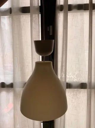 2 Lámparas colgante blanca