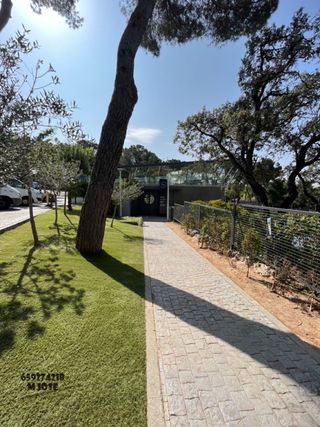 Césped artificial para exteriores